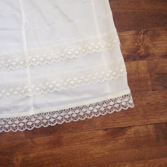 VINTAGE Image - Ivory Slip Dress - Picture 6 of 8